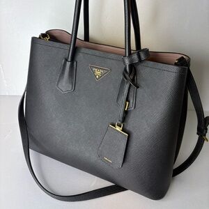 Prada Black Saffiano Leather Tote